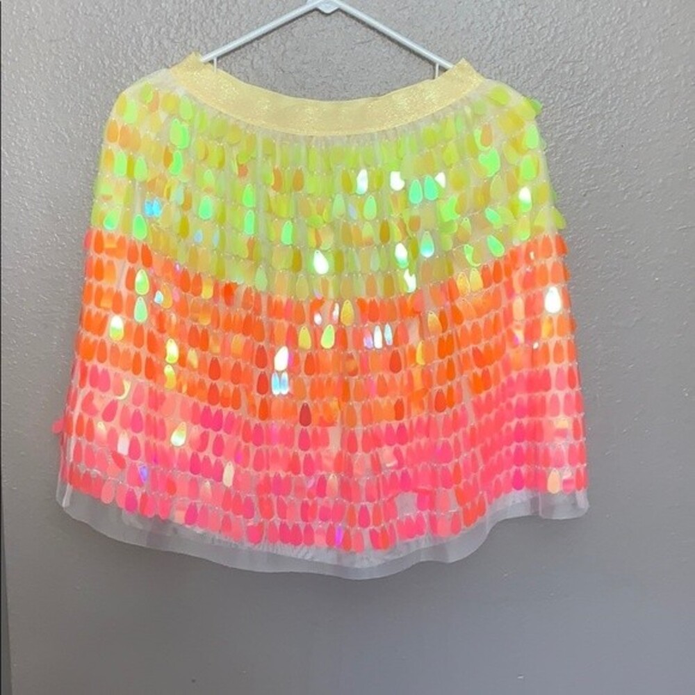 Cat & Jack Girl rainbow sequin skirt size XL(14-16)